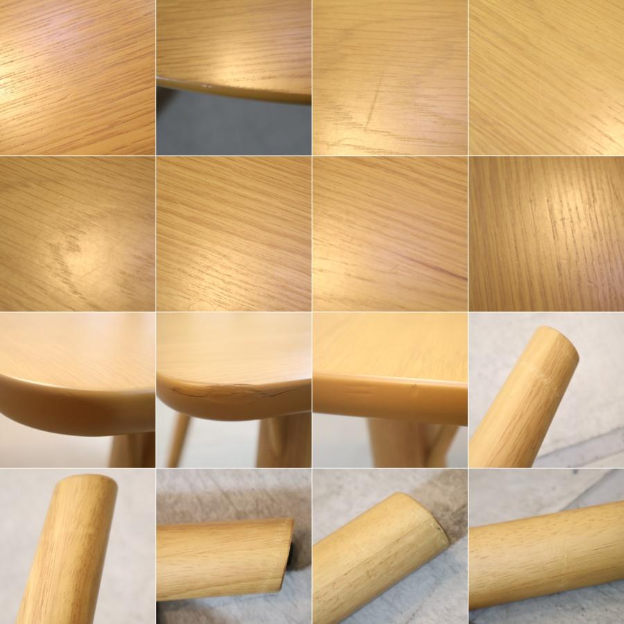 ISSEIKI(一生紀)のLUNETTE(リュネット) オーク材 ダイニングテーブル。動線を確保できる半円形のラウンドテーブル。明るい色がやさしい空間に。北欧スタイルやナチュラルモダンなどにオススメ♪ ISSEIKI(一生紀)のLUNETTE(リュネット) オーク材 ダイニングテーブル