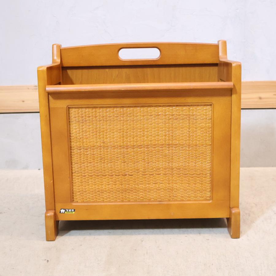 karimoku】カリモク コロニアル マガジンラック ラタン 籐家具