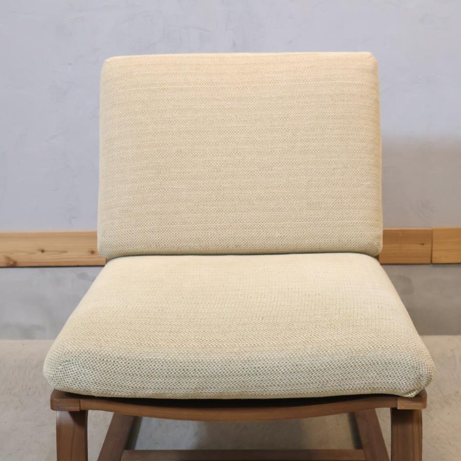 リビングダイニングソファチェア・ウォールナット材無印良品良品北欧モダングレー二脚 リビングでもダイニングでもつかえるソファチェア・ウォールナット材