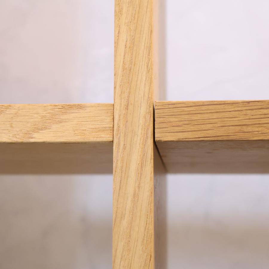 無印良品（MUJI） オーク材 スタッキングシェルフ 5段・2列 オープン
