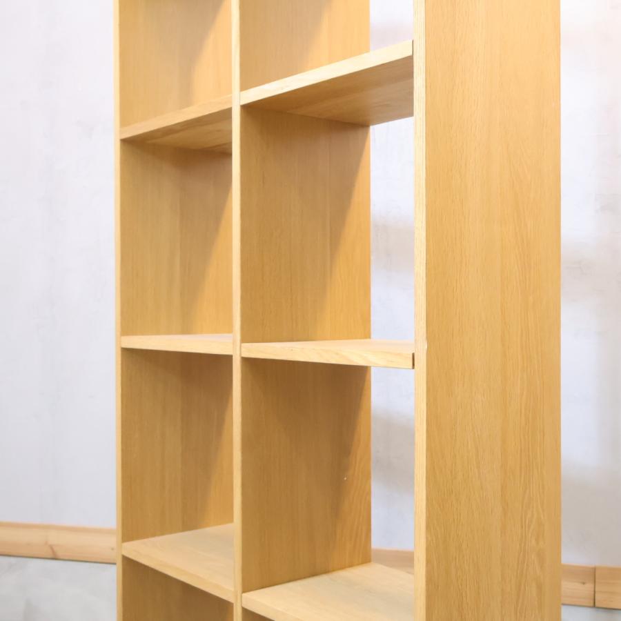 無印良品（MUJI） オーク材 スタッキングシェルフ 5段・2列 オープン
