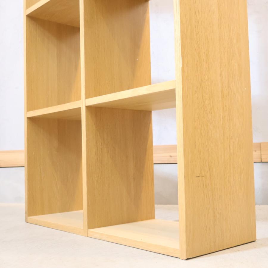 無印良品（MUJI） オーク材 スタッキングシェルフ 5段・2列 オープン