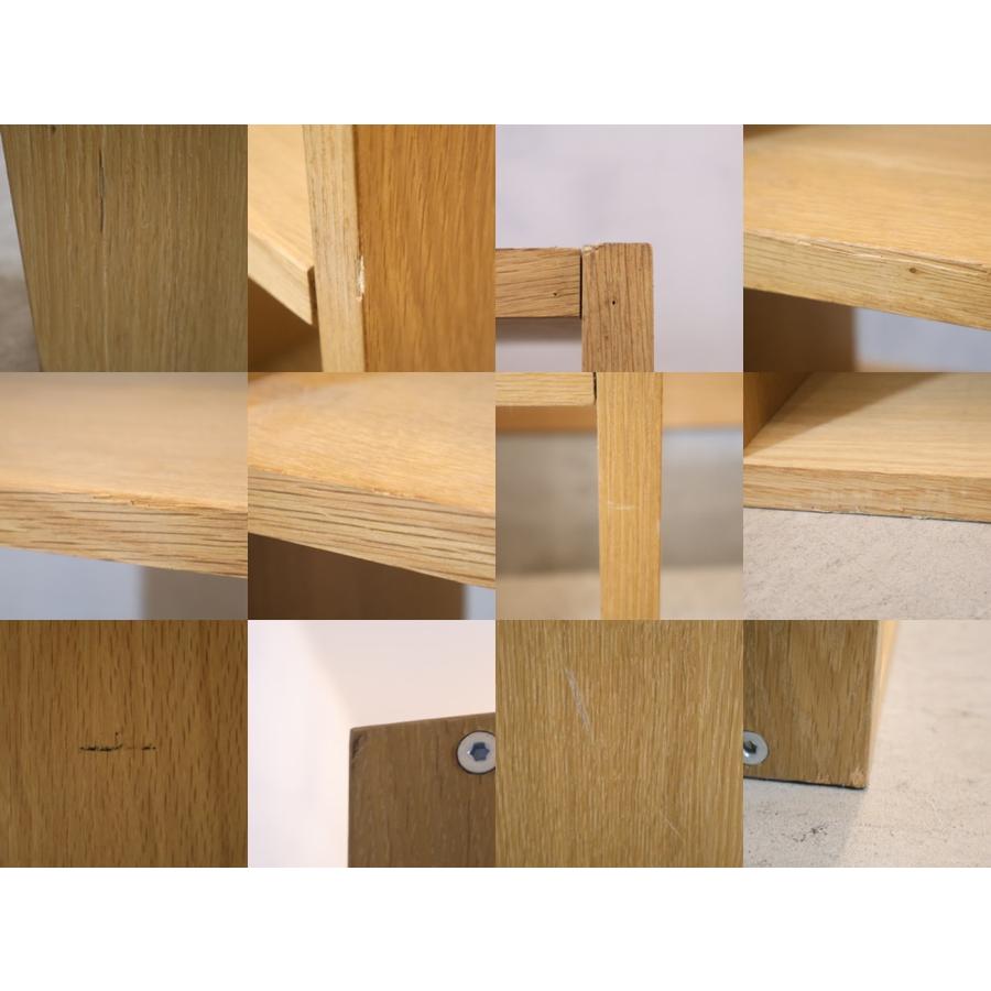 無印良品（MUJI） オーク材 スタッキングシェルフ 5段・2列 オープン