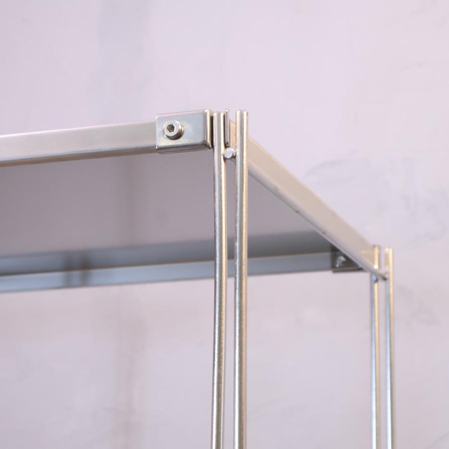 無印良品（MUJI） ステンレス 2連ユニットシェルフ 6段 収納棚