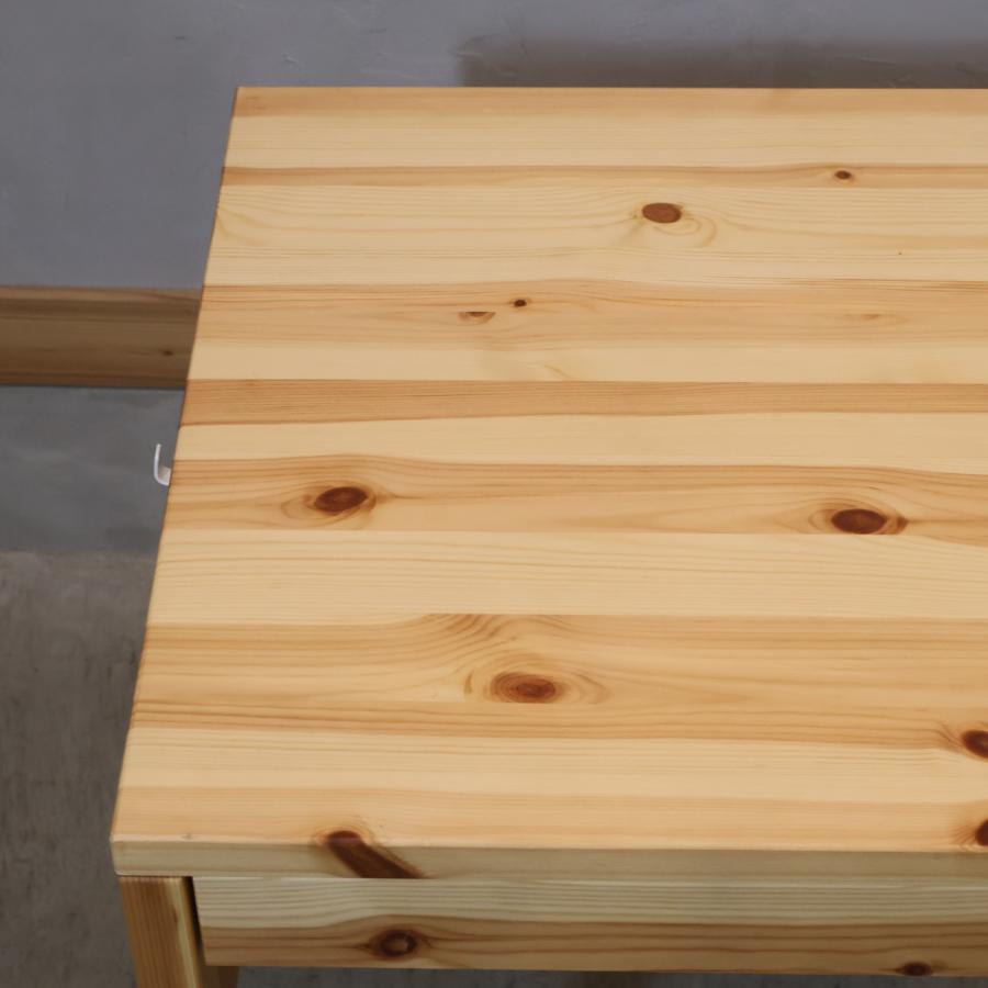 無印良品（MUJI） パイン材 引出し付デスク＆ワゴン 学習机 シンプル