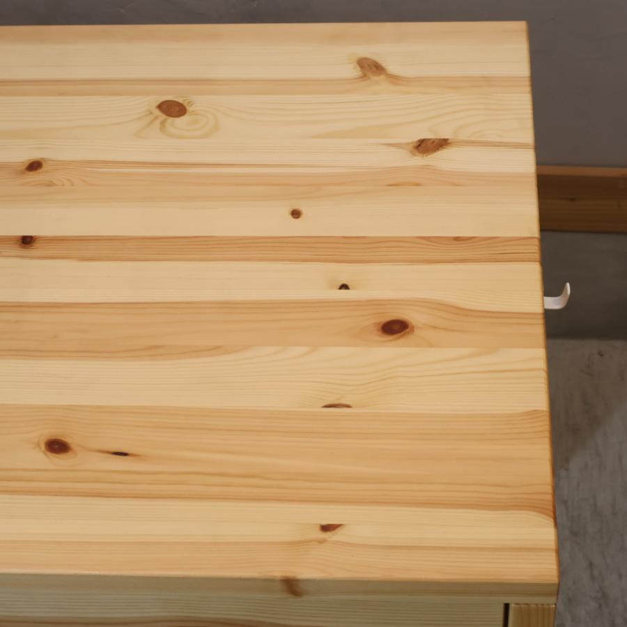 無印良品（MUJI） パイン材 引出し付デスク＆ワゴン 学習机 シンプル