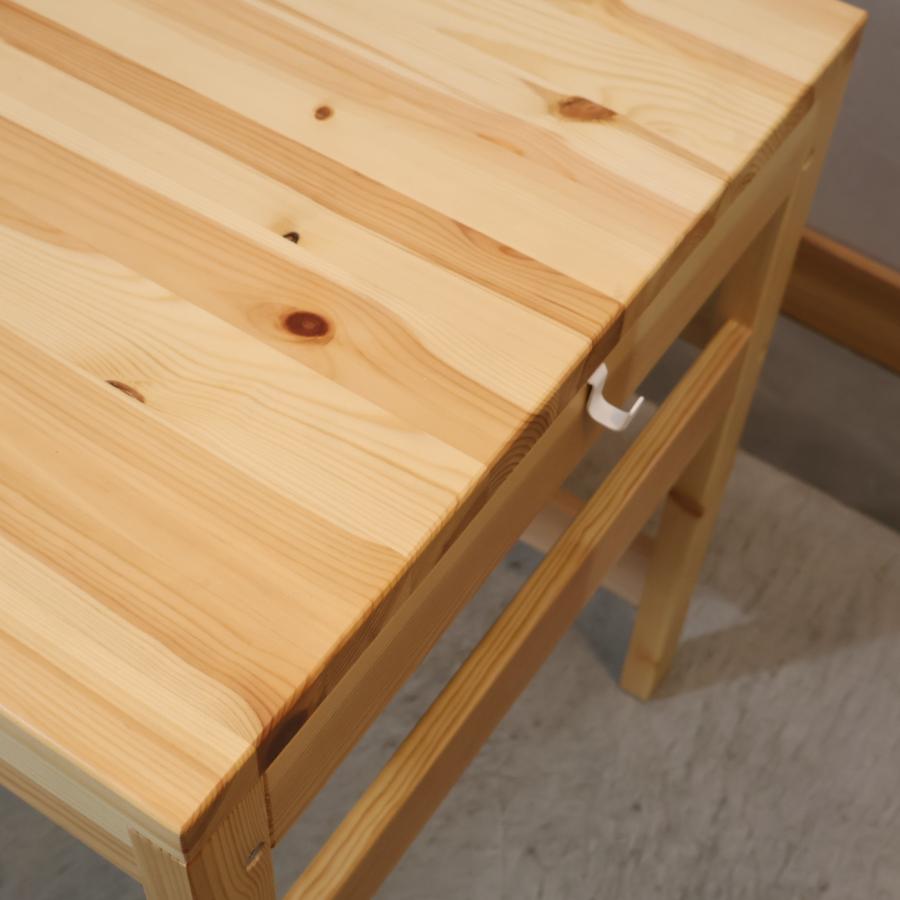 無印良品（MUJI） パイン材 引出し付デスク＆ワゴン 学習机 シンプル