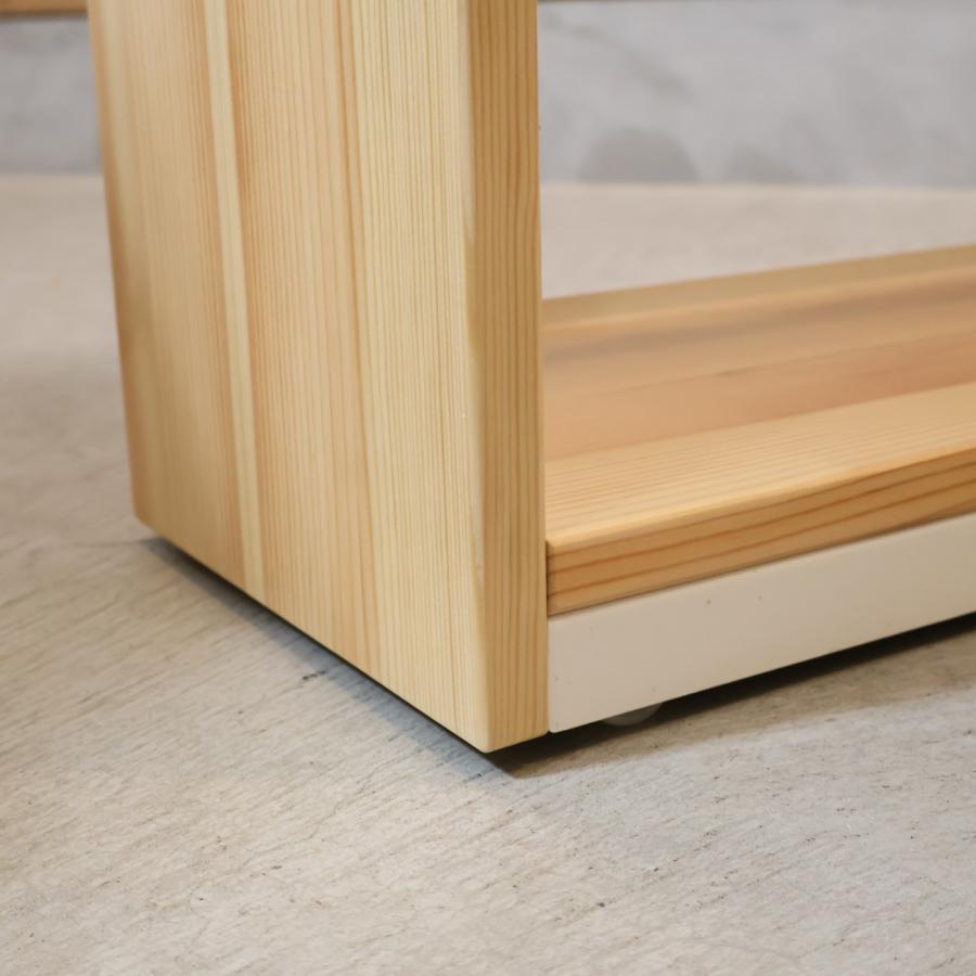 無印良品（MUJI） パイン材 引出し付デスク＆ワゴン 学習机 シンプル