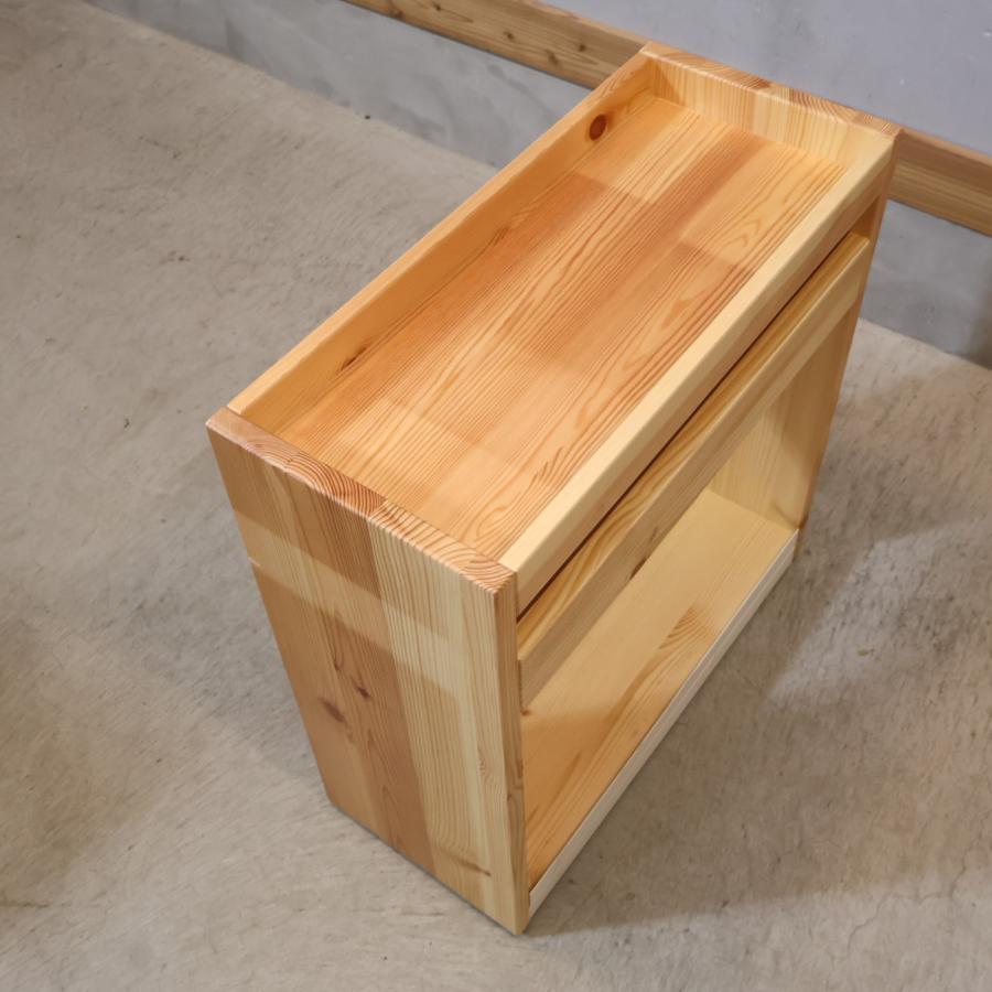 無印良品（MUJI） パイン材 引出し付デスク＆ワゴン 学習机 シンプル