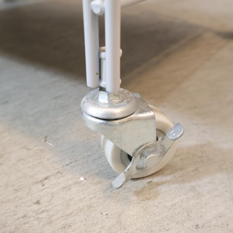 無印良品（MUJI） スチール 4段ユニットシェルフ キッチンワゴン