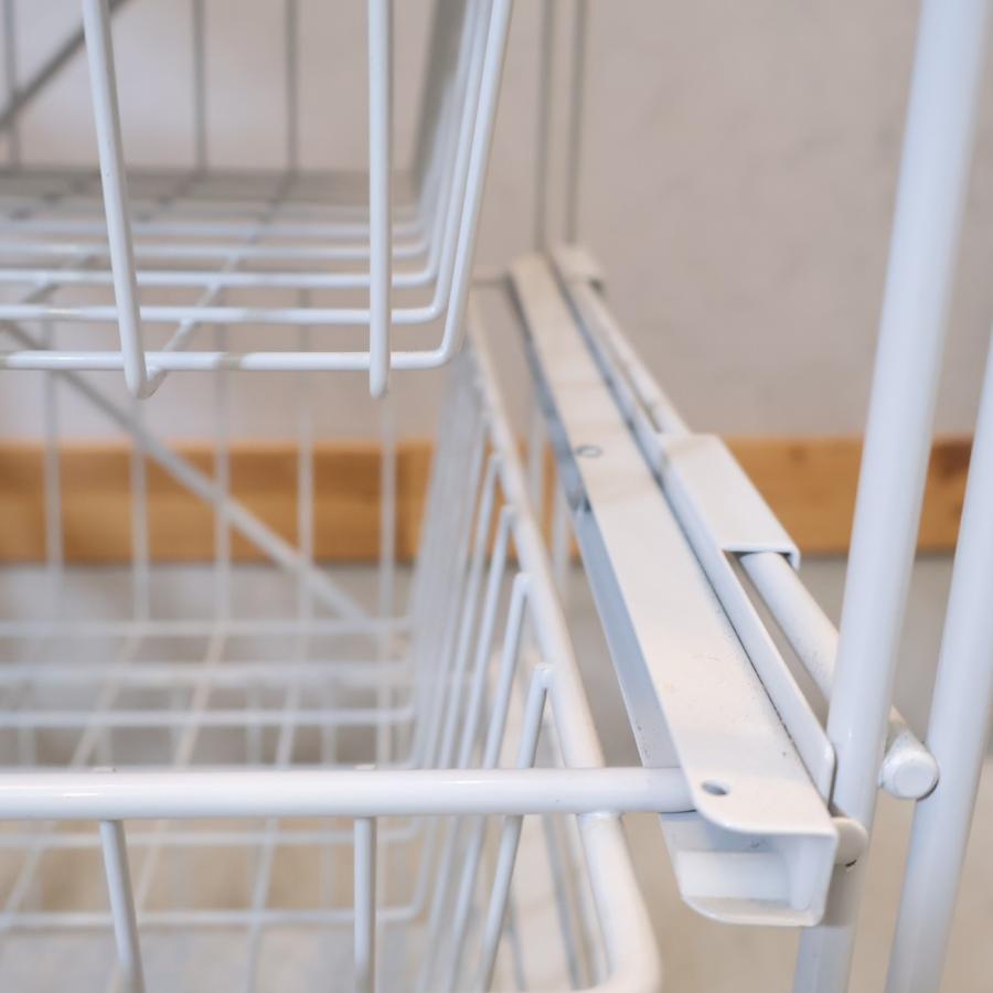 無印良品（MUJI） スチール 4段ユニットシェルフ キッチンワゴン