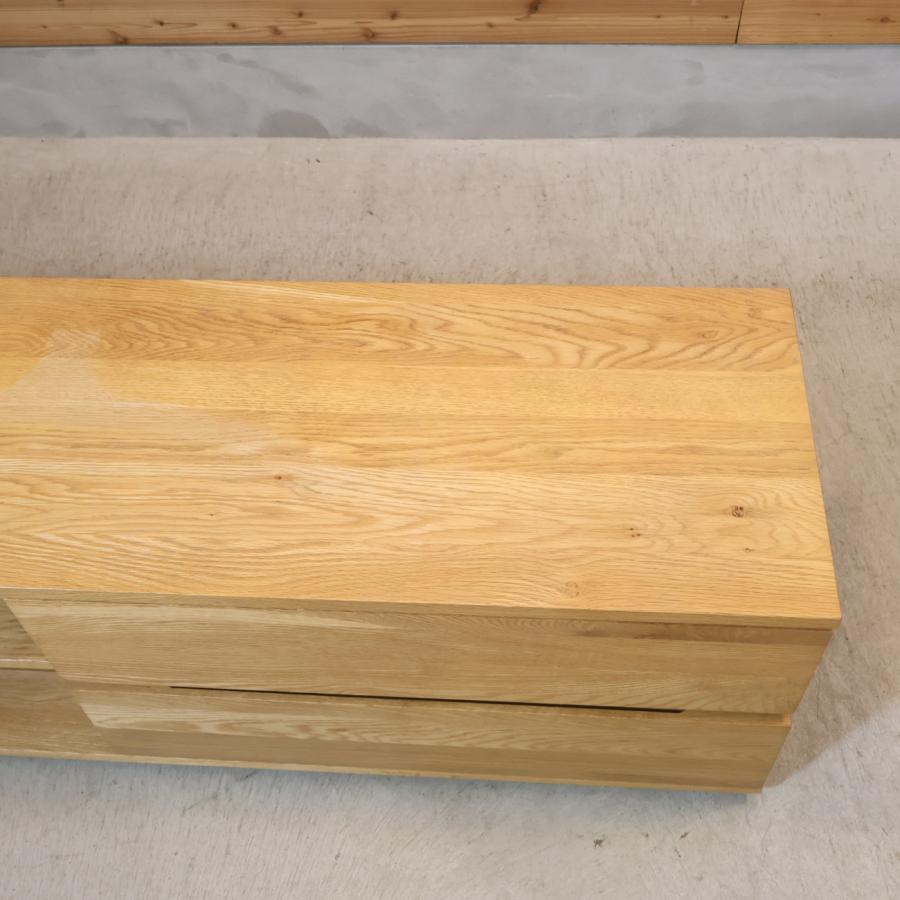 無印良品 テレビボード 150cm オーク材 無印良品（MUJI） オーク材 AVラック シンプル TVボード 150cm 1人