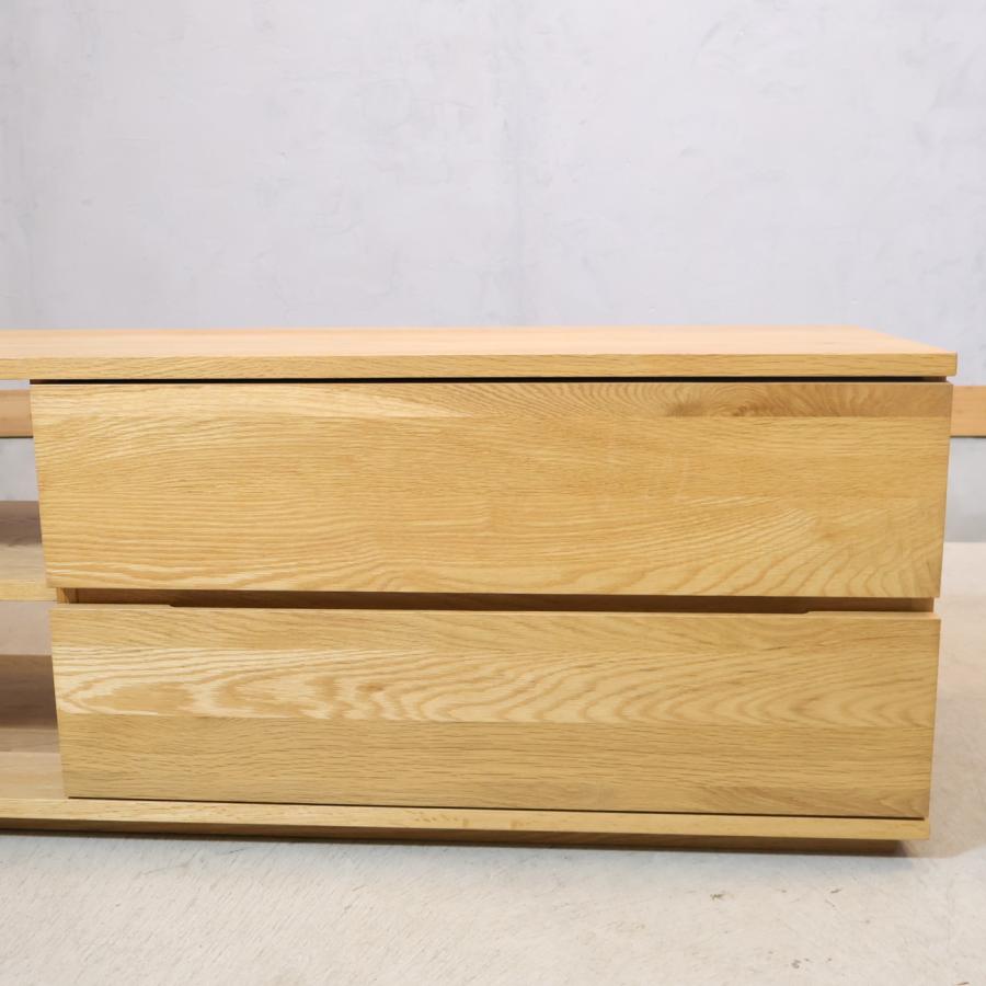 無印良品（MUJI） オーク材 AVラック シンプル TVボード 150cm 1人
