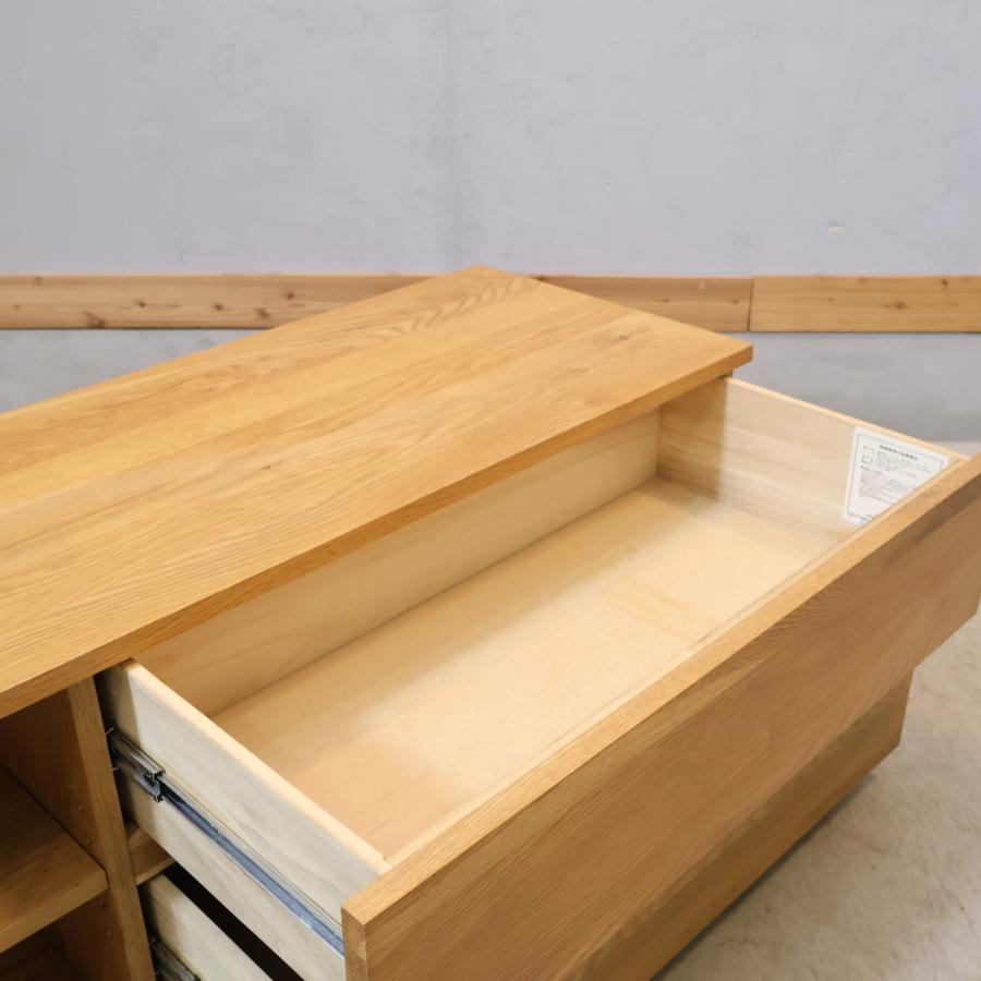 無印良品（MUJI） オーク材 AVラック シンプル TVボード 150cm 1人