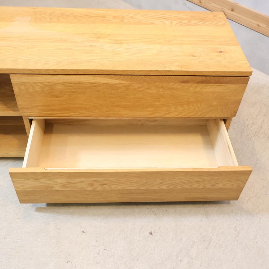 無印良品（MUJI） オーク材 AVラック シンプル TVボード 150cm 1人