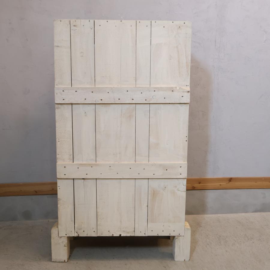 温故知新 古家具 ガラス戸棚 シェルフ 飾り棚 キュリオケース ヴィンテージ シャビー ノスタルジック コンパクト 1人暮らし GA322_3