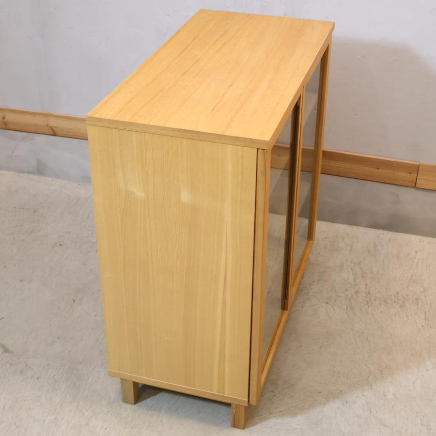 無印良品（MUJI） 木製キャビネット・タモ材 リビングボード シェルフ