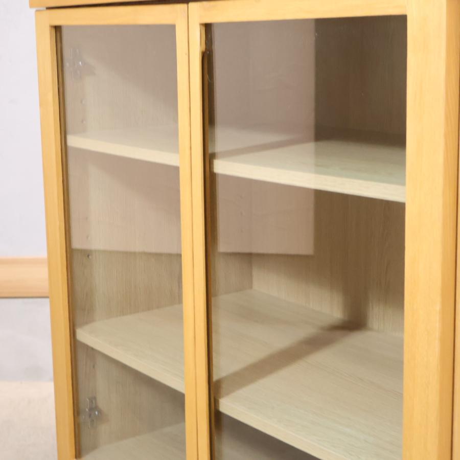 無印良品（MUJI） 木製キャビネット・タモ材 リビングボード シェルフ