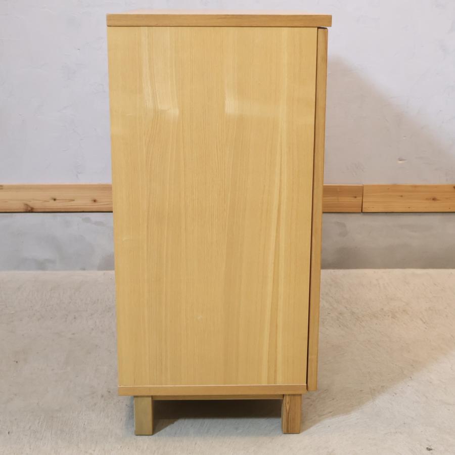 無印良品（MUJI） 木製キャビネット・タモ材 リビングボード シェルフ