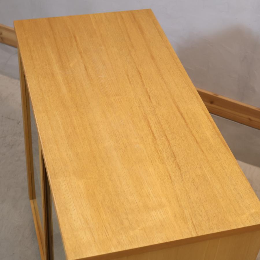 無印　タモ材キャビネット　2列(値下げ　条件付き) 人気の無印良品(MUJI)のタモ材を使用した木製キャビネット・大/タモ材