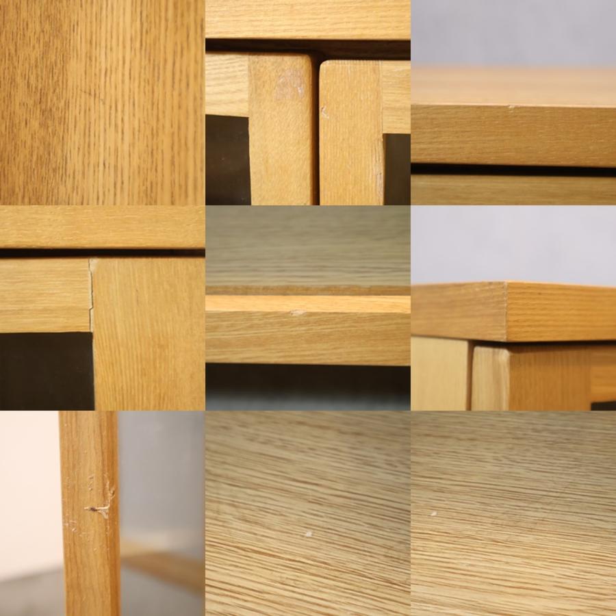 無印良品（MUJI） 木製キャビネット・タモ材 リビングボード シェルフ