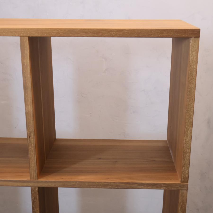 無印良品（MUJI） ウォールナット材 スタッキングシェルフ 3段・4列