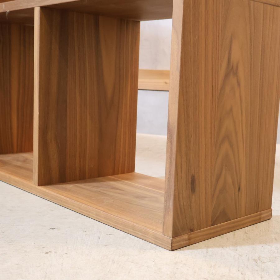 無印良品（MUJI） ウォールナット材 スタッキングシェルフ 3段・4列