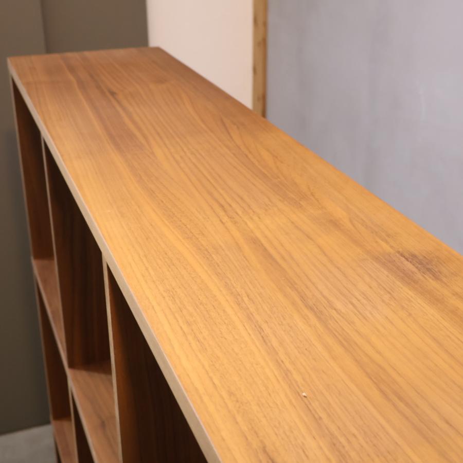 無印良品（MUJI） ウォールナット材 スタッキングシェルフ 3段・4列