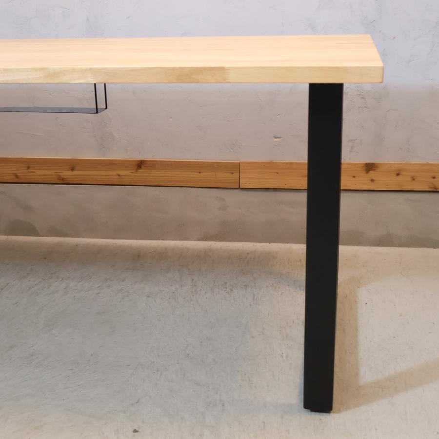 Kanademono かなでもの THE TABLE ラバーウッドN × Black Steel