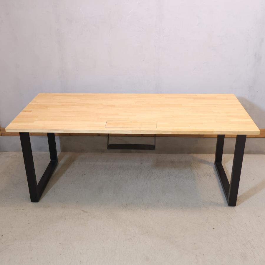 Kanademono かなでもの THE TABLE ラバーウッドN × Black Steel