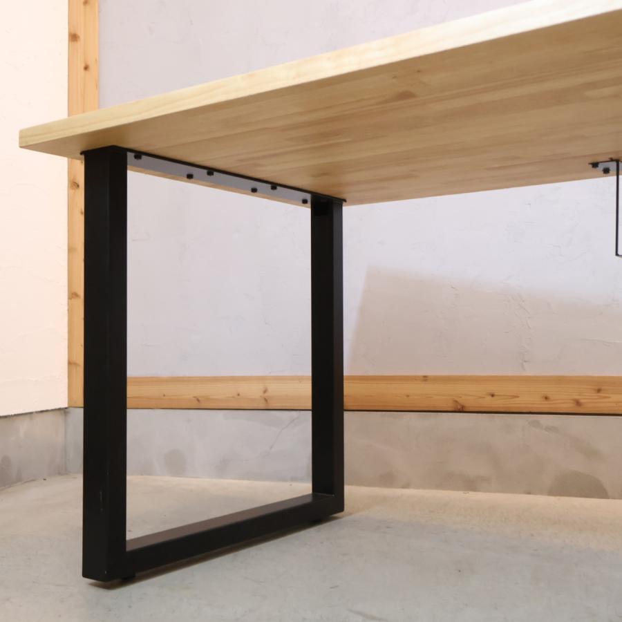 Kanademono かなでもの THE TABLE ラバーウッドN × Black Steel