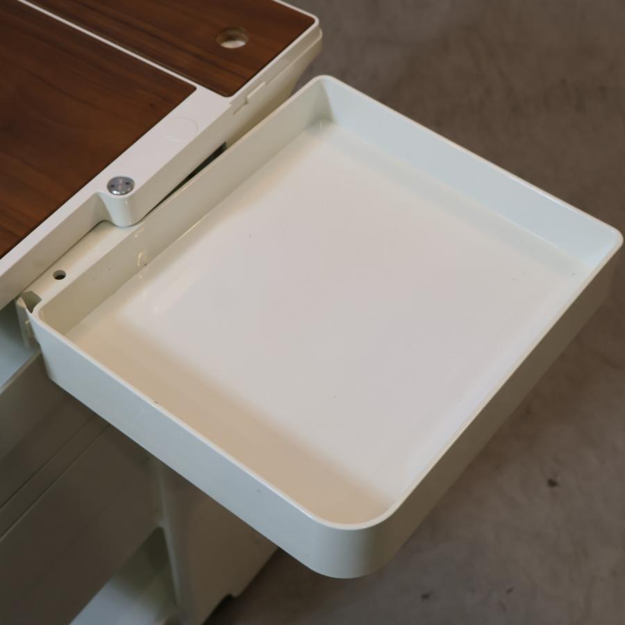 B-LINE（ビーライン） ホワイト ボビーワゴン 3段5トレイ ウッド 