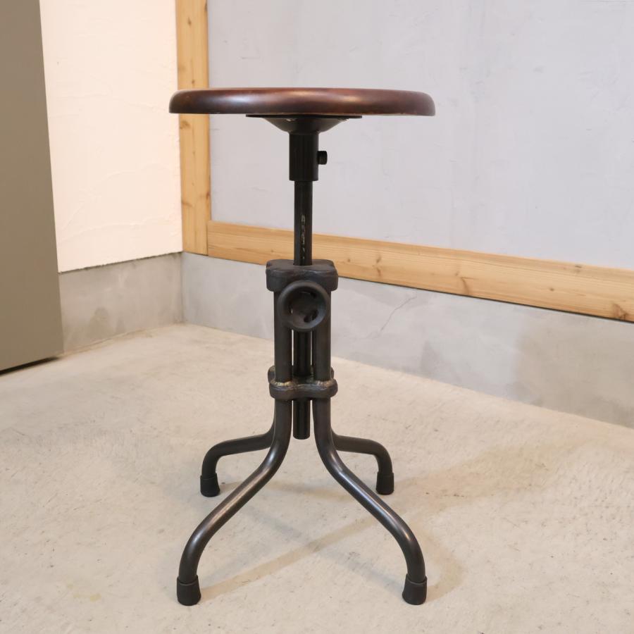 CRASH GATE(クラッシュゲート)/ DISTRICT EIGHT(ディストリクトエイト)のGALETTE STOOL(ガレット スツール)。天然木にスチールを合わせた高さ調整付ハイスツール。 direct 8 CRASH GATE クラッシュゲート DISTRICT EIGHT ディストリクト