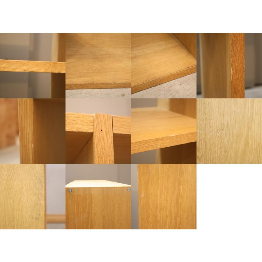 無印良品（MUJI） オーク材 スタッキングシェルフ 3段・2列 オープン
