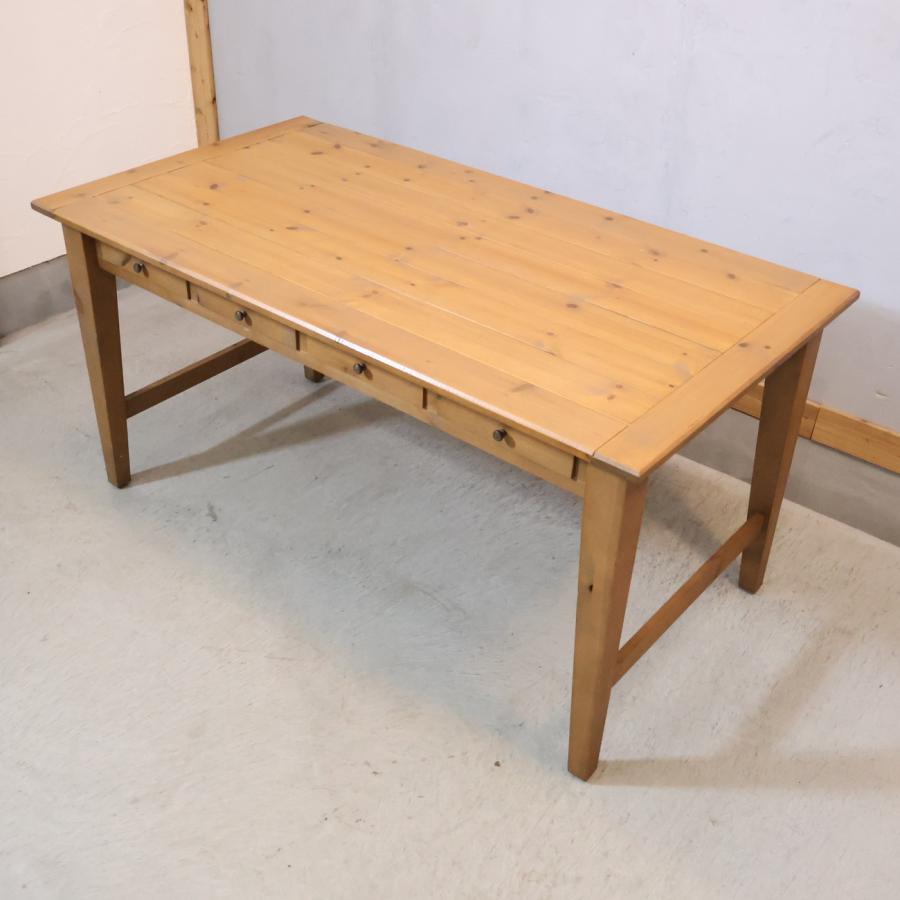 ジャーナルスタンダード バワリー 引出し付 パイン無垢材 ダイニングテーブル journal standard Furniture（ジャーナル スタンダード ファニチャー