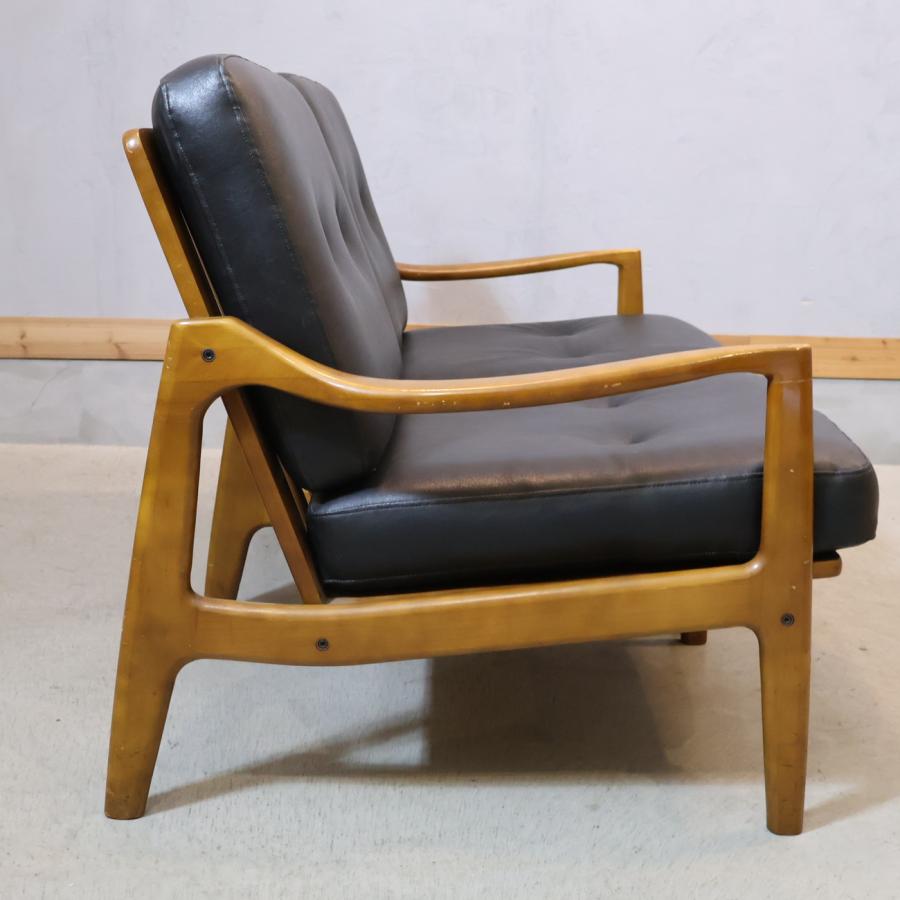 オールドカリモク フレームチェア 2人掛けソファ 2シーターソファ 北欧スタイル カリモク家具（KARIMOKU FURNITURE） オールドカリモク Karimoku