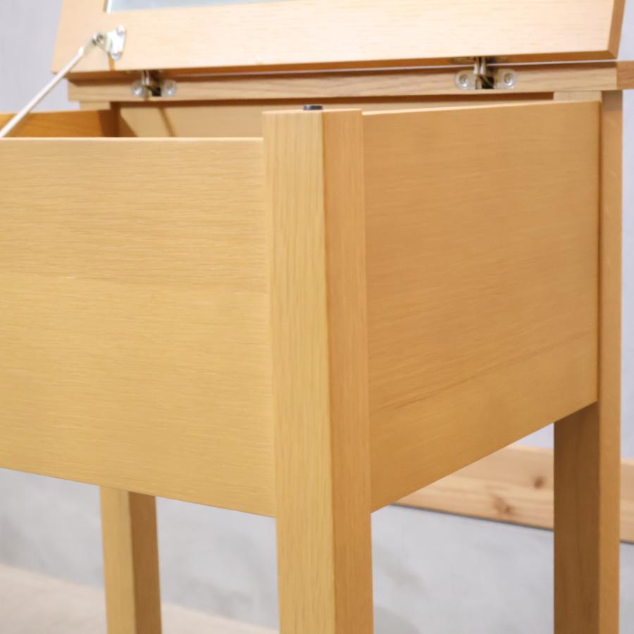 無印良品（MUJI） オーク材 コンパクトドレッサー 鏡台 ナチュラル