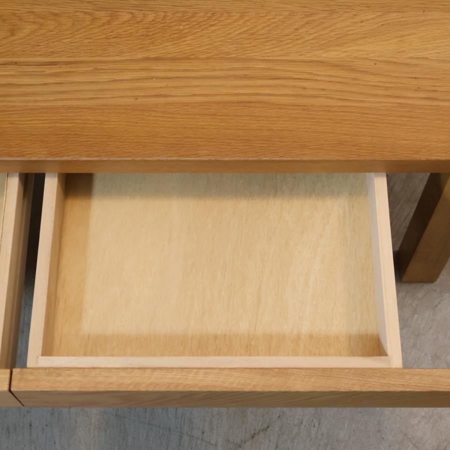 無印良品（MUJI） オーク材 ローテーブル 引出し付 リビングテーブル