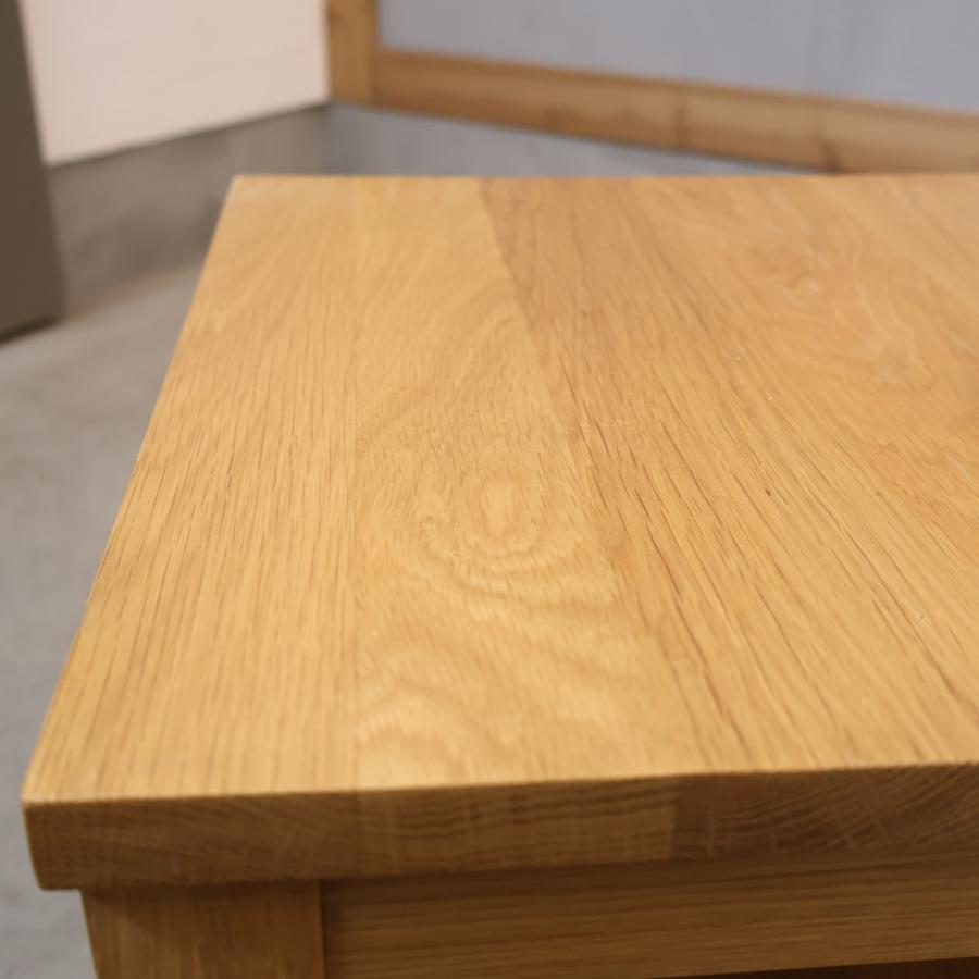 無印良品（MUJI） オーク無垢材 サイドテーブルベンチ・板座