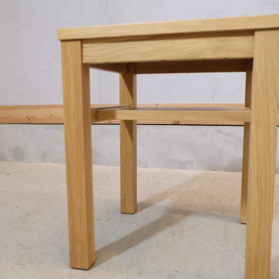 無印良品（MUJI） オーク無垢材 サイドテーブルベンチ・板座
