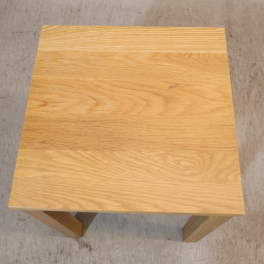 無印良品（MUJI） オーク無垢材 サイドテーブルベンチ・板座