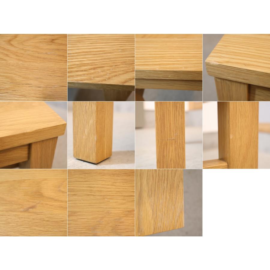 無印良品（MUJI） オーク無垢材 サイドテーブルベンチ・板座