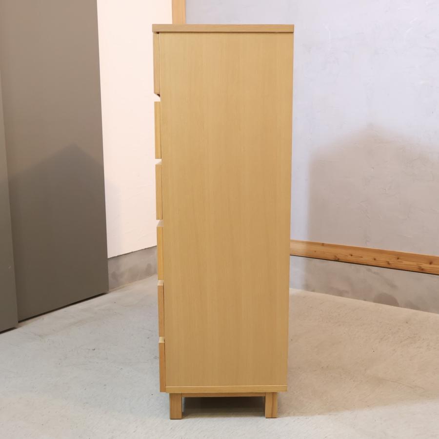 無印良品 オーク材 6チェスト ワイド ナチュラル シンプル ハイタイプ 収納 無印良品（MUJI） オーク材 木製 チェスト 6段 ワイド ナチュラル