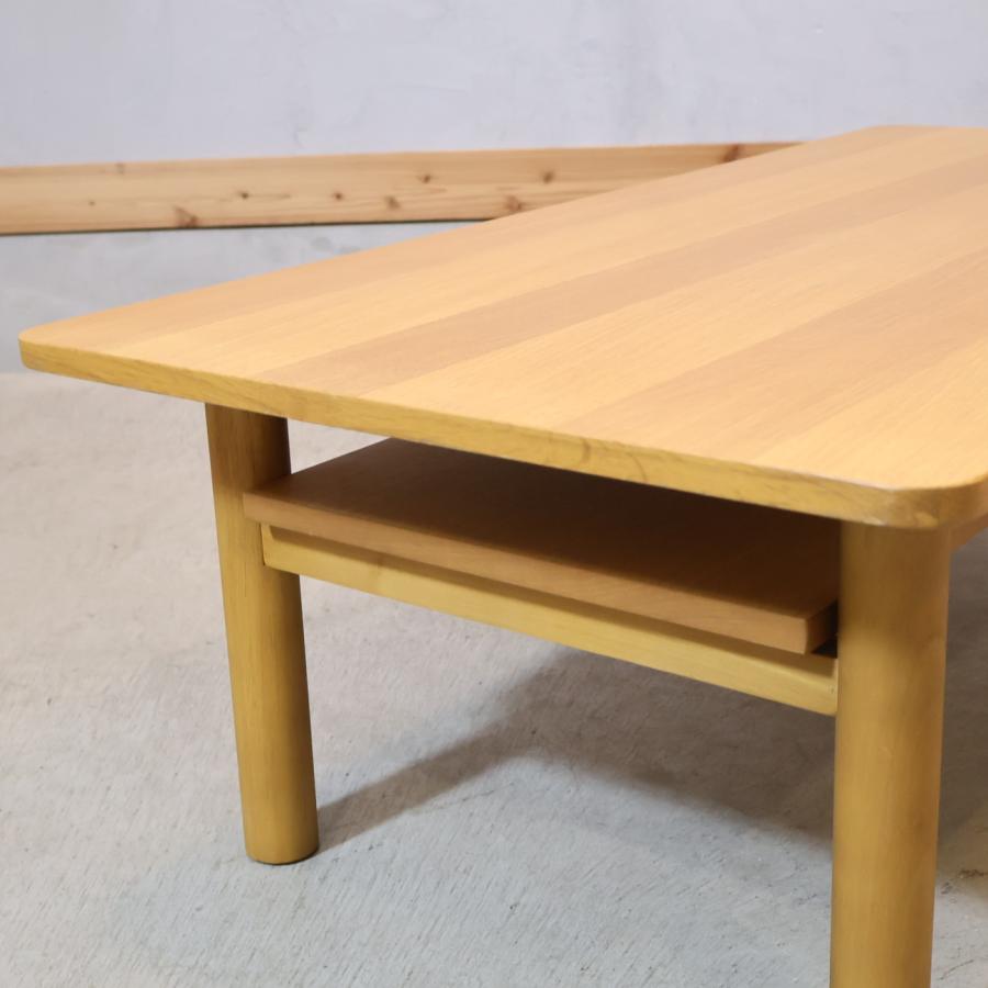 机・テーブル 【極美品】MUJI無印良品 板と脚でできたローテーブル/