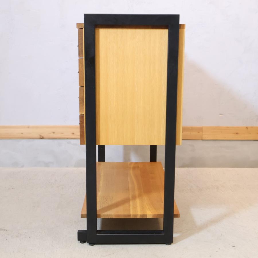 飛騨産業 キツツキ HIDA 森のことば リビングボード オーク無垢材 節入り チェスト ナチュラルモダン サイドボード 和モダン GD135_2