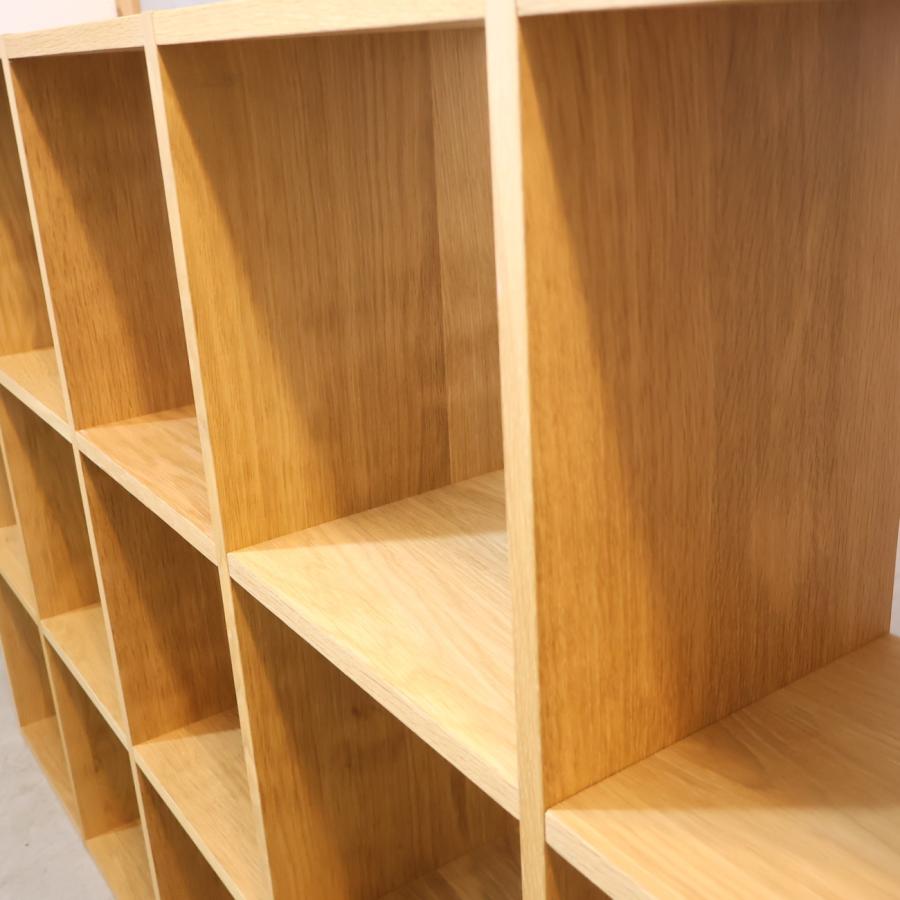 無印良品（MUJI） オーク材 3段・5列スタッキングシェルフ ナチュラル