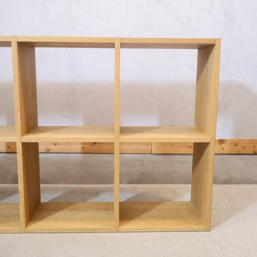 無印良品（MUJI） オーク材 スタッキングシェルフ 2段・5列 オープン
