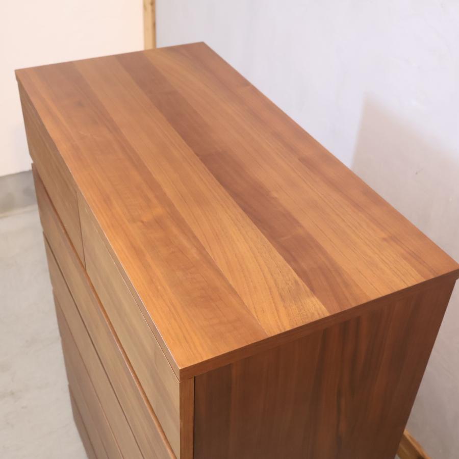 無印良品（MUJI） ウォールナット材 6段チェスト 北欧スタイル