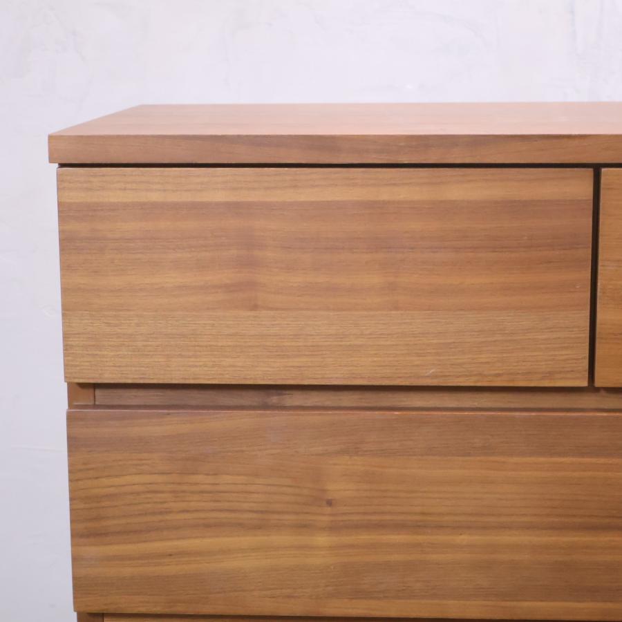 無印良品（MUJI） ウォールナット材 6段チェスト 北欧スタイル