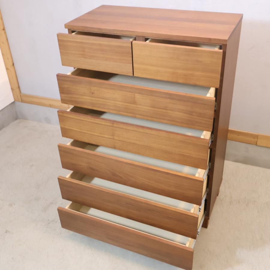 無印良品（MUJI） ウォールナット材 6段チェスト 北欧スタイル